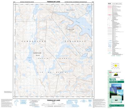 016E05 - TESSIALUK LAKE - Topographic Map