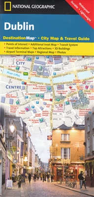 Dublin National Geographic Destination City Map. Destination Maps combine finely detailed maps with fascinating and practical travel information. Maps feature a large scale city map, richly layered with tourist and business travel locations and informatio