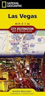 Las Vegas National Geographic Destination City Map. Exploring Las Vegas is as easy as unfolding this sturdy, laminated map. The front features a large-scale city map that highlights tourist and business travel locations with 3-D styled drawings. The back