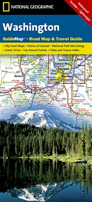 Washington National Geographic State Guide Map
