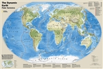 Plate Tectonics World Map - National Geographic. The Dynamic Earth wall map illustrates plate tectonics and features new bathymetry and naturally colored relief, as well as volcano and  earthquake data through 2011. Like pieces of a giant jigsaw puzzle, t