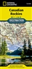 Canadian Rockies Destination Touring Map & Guide. The front side of the Canadian Rockies DestinationMap reveals a map of the Alberta-British Columbia border region in the range's southern half, which is home to the many beautiful and accessible parks for