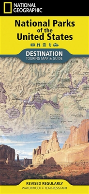 National Parks of the USA tour map and guide