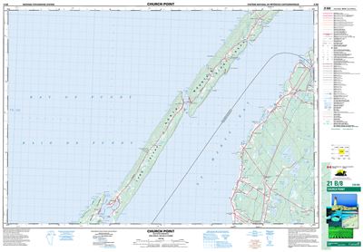 021B08 - CHURCH POINT - Topographic Map