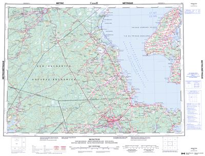 021I - MONCTON - Topographic Map