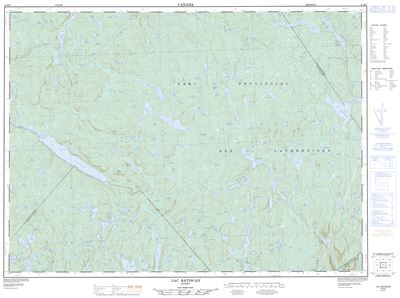 021M05 - LAC BATISCAN - Topographic Map