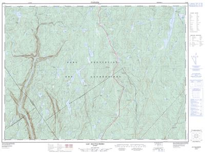 021M06 - LAC SAUTAURISKI - Topographic Map