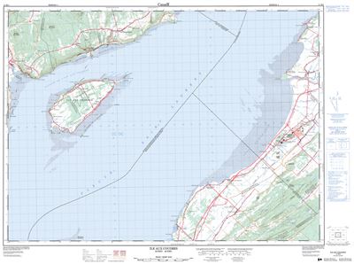 021M08 - ILE AUX COUDRES - Topographic Map
