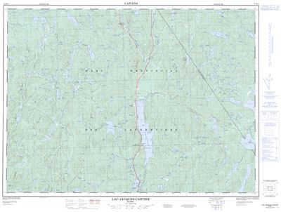 021M11 - LAC JACQUES-CARTIER - Topographic Map