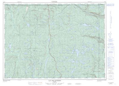 021M15 - LAC DES MARTRES - Topographic Map