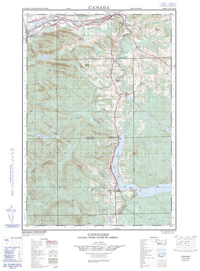 021N02E - CONNORS - Topographic Map