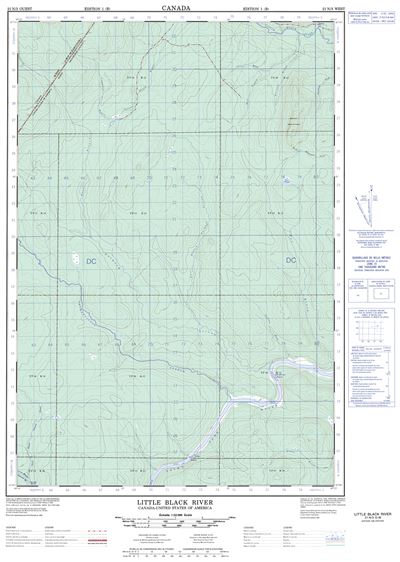 021N03W - LITTLE BLACK RIVER - Topographic Map