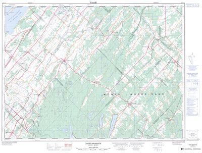021N14 - SAINT-MODESTE - Topographic Map