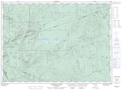 021O07 - NEPISIGUIT LAKES - Topographic Map