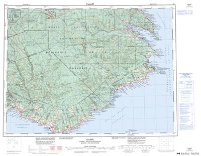 022A - GASPE - Topographic Map