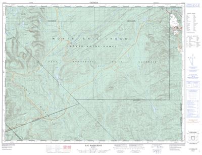 022A13 - LAC MADELEINE - Topographic Map