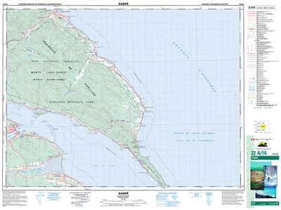 022A16 - GASPE - Topographic Map