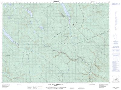 022B04 - LAC DES CHASSEURS - Topographic Map