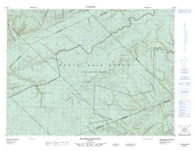 022B10 - RIVIERE BONJOUR - Topographic Map