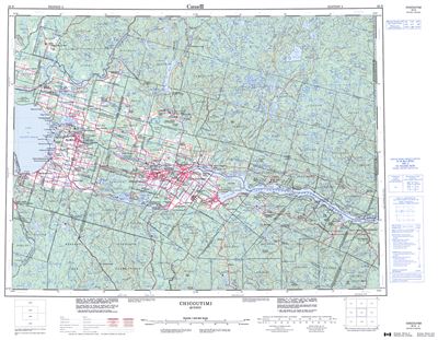 022D - CHICOUTIMI - Topographic Map