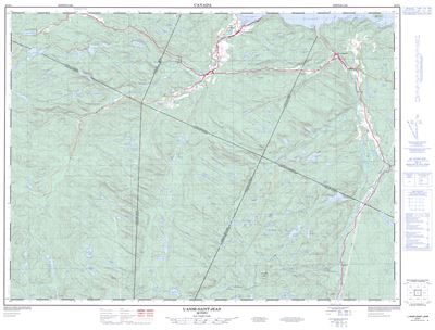 022D01 - L'ANSE-SAINT-JEAN - Topographic Map