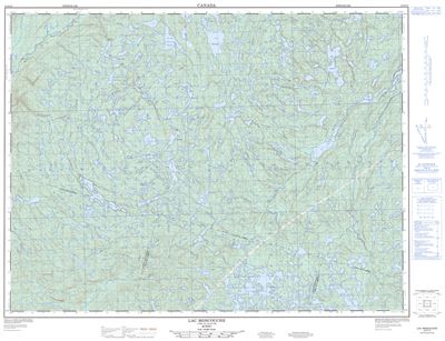 022D15 - LAC MONCOUCHE - Topographic Map