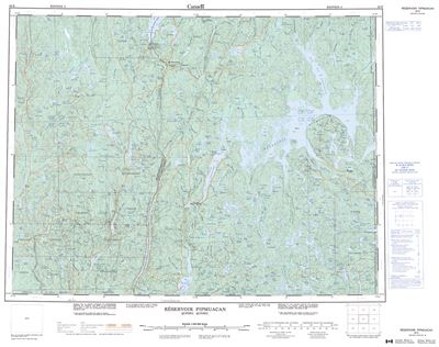 022E - RESERVOIR PIPMUACAN - Topographic Map