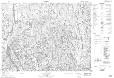 022E05 - LAC CHAUSSON - Topographic Map
