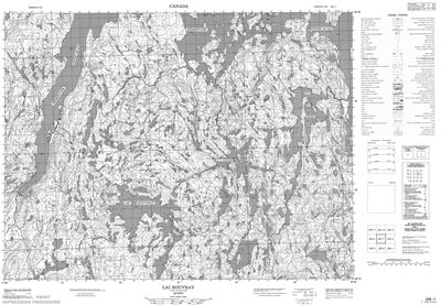 022E07 - LAC ROUVRAY - Topographic Map