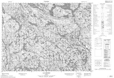 022E08 - LAC RIVERIN - Topographic Map