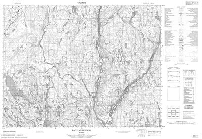 022E11 - LAC D'AILLEBOUST - Topographic Map