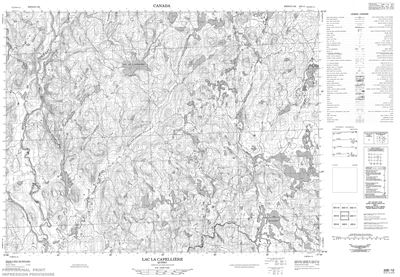 022E12 - LAC LA CAPELLIERE - Topographic Map