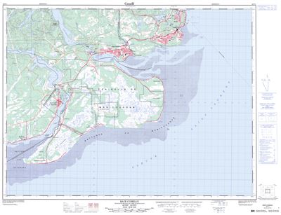 022F01 - BAIE-COMEAU - Topographic Map