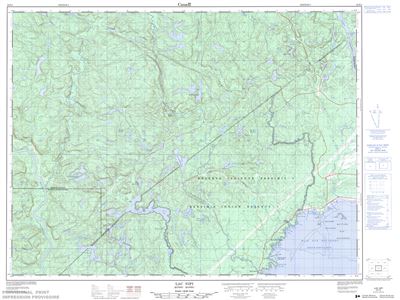 022F02 - LAC NIPI - Topographic Map