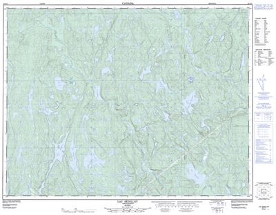 022F11 - LAC SEDILLOT - Topographic Map