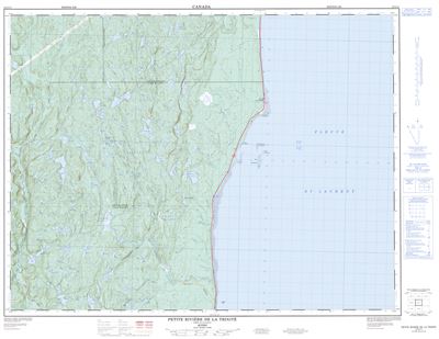 022G11 - PETITE RIVIERE DE LA TRINITE - Topographic Map