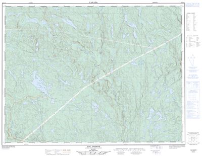 022G12 - LAC DIONNE - Topographic Map