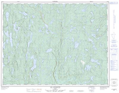 022G13 - LAC GEORGETTE - Topographic Map