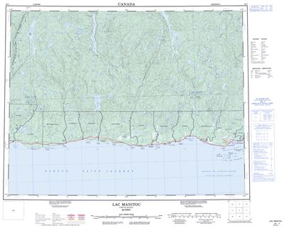 022I - LAC MANITOU - Topographic Map