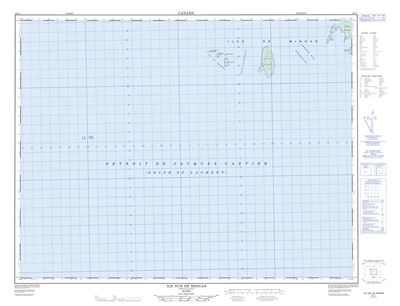 022I01 - ILE NUE DE MINGAN - Topographic Map