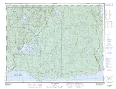 022I05 - LAC MATAMEC - Topographic Map