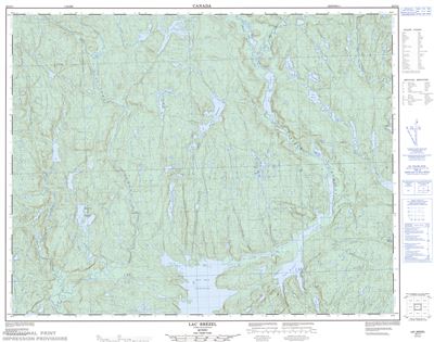 022I11 - LAC BREZEL - Topographic Map