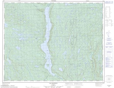 022I14 - LAC MANITOU - Topographic Map