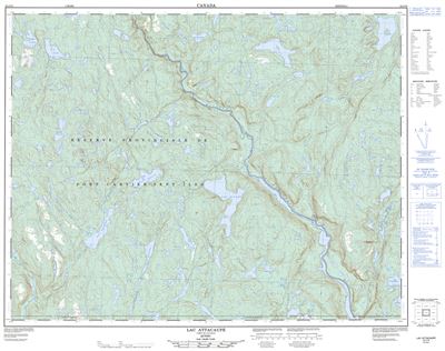 022J10 - LAC ATTACAUPE - Topographic Map