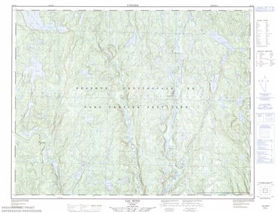 022J11 - LAC ROND - Topographic Map