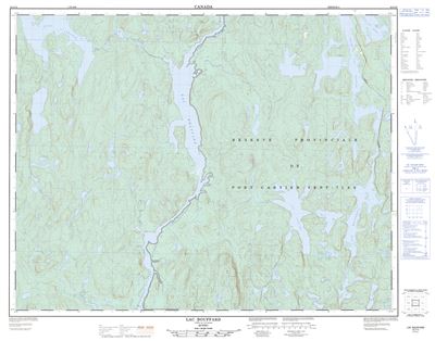 022J12 - LAC BOUFFARD - Topographic Map