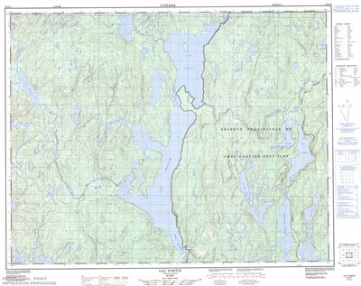 022J13 - LAC FORTIN - Topographic Map