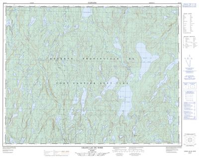 022J14 - GRAND LAC DU NORD - Topographic Map