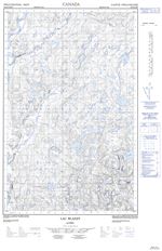 022K06E - LAC BLANZY - Topographic Map