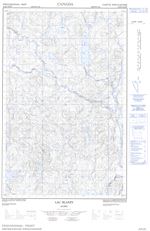 022K06W - LAC BLANZY - Topographic Map